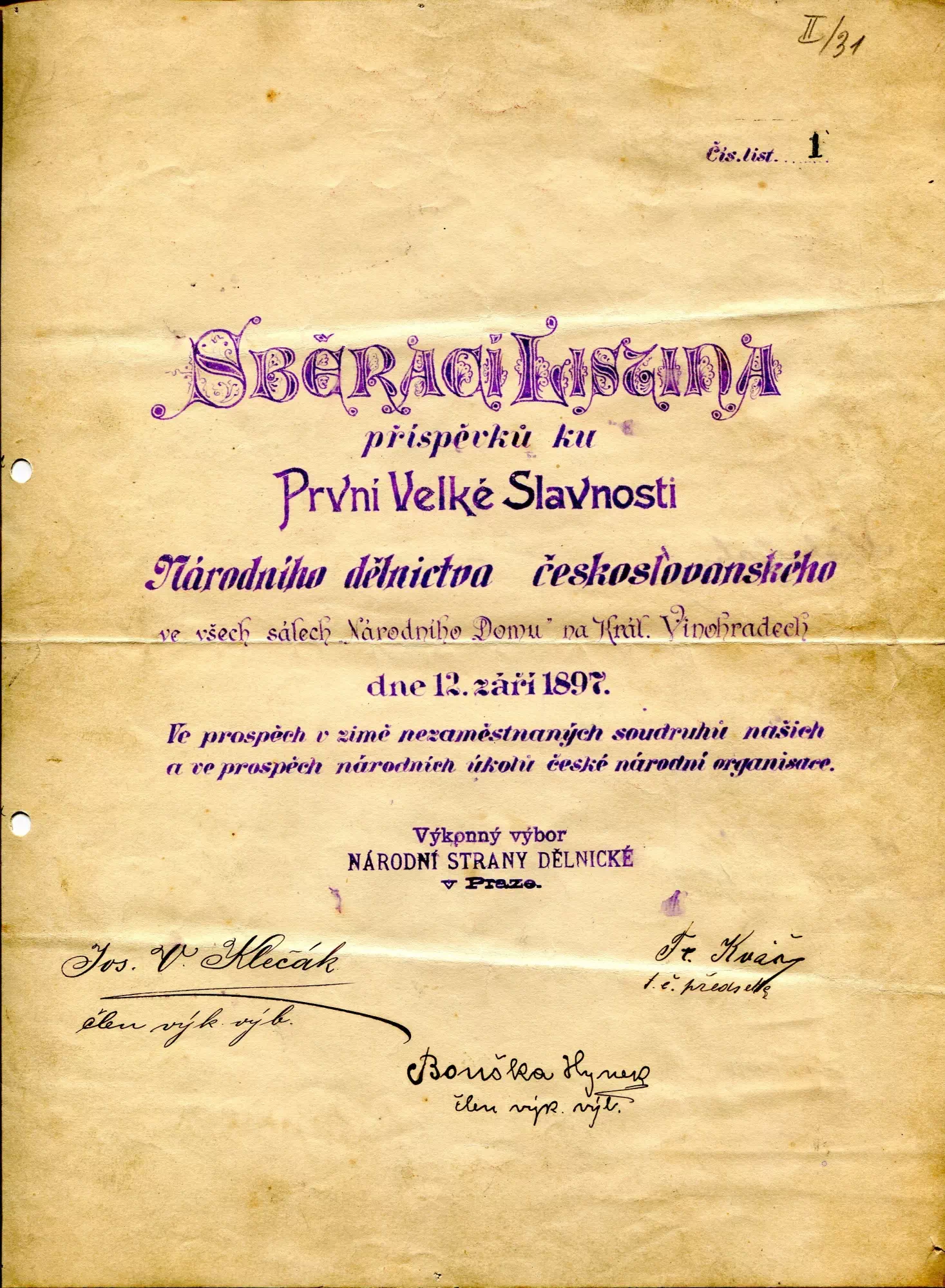 Slavnost 1897
